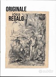 Copia antico disegno decorativo pittori Venezia