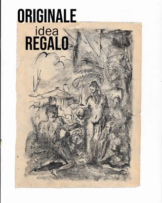 Copia antico disegno decorativo pittori Venezia