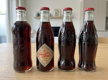 Lotto 4 bottiglie vibtage coca cola