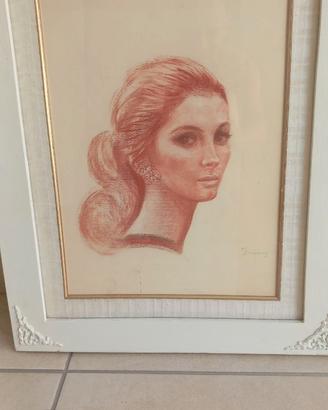 Carboncino volto di donna