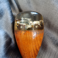 Pomello auto legno resina vintage