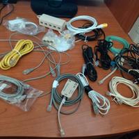 lotto cavi per modem, ethernet adattore alimenta