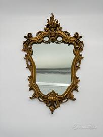 Specchio specchiera dorata stile barocco vintage