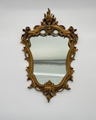 Specchio specchiera dorata stile barocco vintage