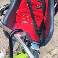 Seggiolino anteriore bicicletta con paravento