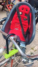 Seggiolino anteriore bicicletta con paravento