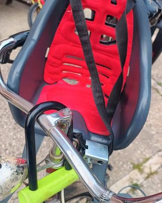 Seggiolino anteriore bicicletta con paravento