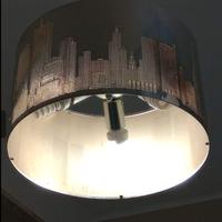2 Lampadari stile New York con Applique
