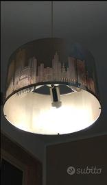 2 Lampadari stile New York con Applique