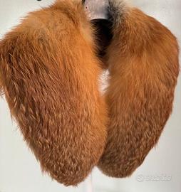 Collo pelliccia volpe rossa x cappotti/piumini