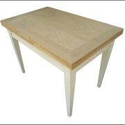 Tavolo classico in rovere e abete spazzolato