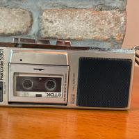 Registratore vocale a cassetta piccola vintage