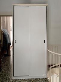 Coppia armadi bianchi 102x60x215cm