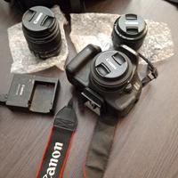 Canon 600 D + 3 obiettivi 50mm 24mm 17mm + borsa