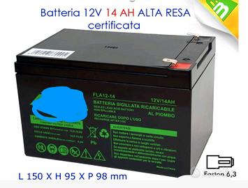 batterie cicliche 12 volt  14 ah 