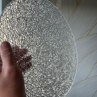 Piatto Vetro Trasparente Effetto Ghiaccio - 32 cm