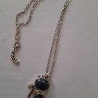 collana nuova con Ciondolo a forma di gatto