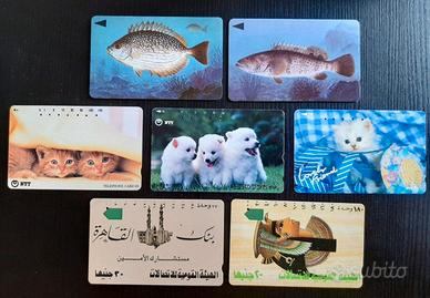 Lotto 7 Schede telefoniche straniere