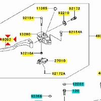 Leva frizione Kawasaki Ninja 300 460920043