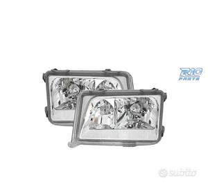 FARI MERCEDES CLASSE E W124 85-95 FONDO CROMATO