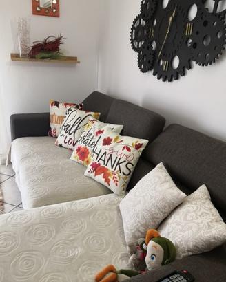 Divano letto angolare con chaise longue/penisola