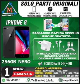 Iphone 8 256gb nero - totalmente originale