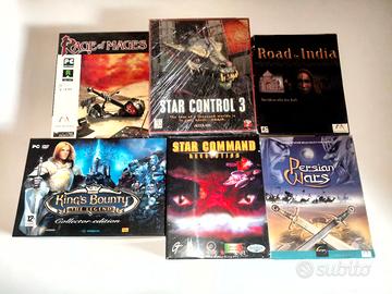 Lotto 6 giochi PC Big Box (4 sigillati) 5 italiani
