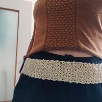 cintura al uncinetto 