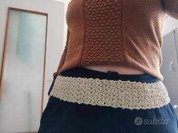 cintura al uncinetto 