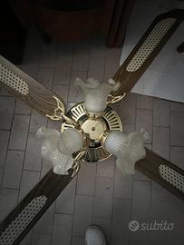 Lampadario con ventola