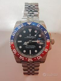 orologio automatico con bracciale in acciaio 