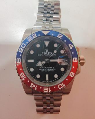 orologio automatico con bracciale in acciaio 