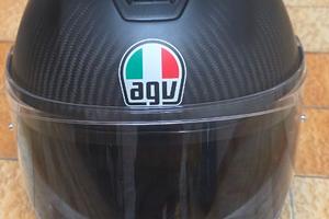 CASCO  AGV  STREET MODULAR IN CARBONIO DA DONNA