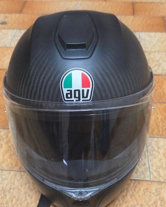 CASCO  AGV  STREET MODULAR IN CARBONIO DA DONNA