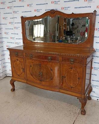 Credenza con specchio in stile prima metà 900