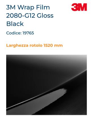 Pellicola wrapping 3M 2080 G12 nero lucido 
