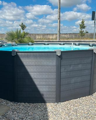 PISCINA GRAPHITE ROTONDA CM 478 H 124 INTEX 26384