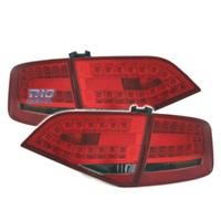 FANALI AUDI A4 B8 07-11 LED ROSSO AFFUMICATO