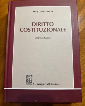 Libro Diritto Costituzionale di Andrea Pisaneschi