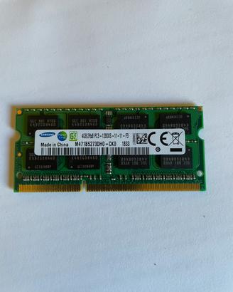 RAM 4GB SAMSUNG DDR3 12800S 1600MHz