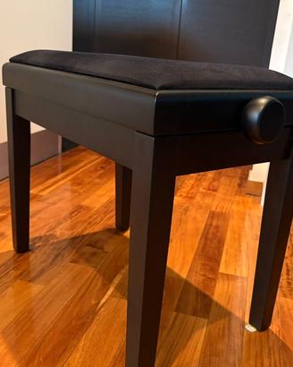 GEWA Piano Bench Deluxe Black Matt - Panca Piano