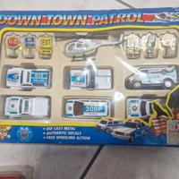 🚔 Set Macchinine Vintage "DOWN-TOWN PATROL" - Di