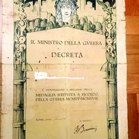 Decreto 1921 ministro della Guerra Bonomi