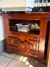 Mobile legno massello stile arte povera rustico