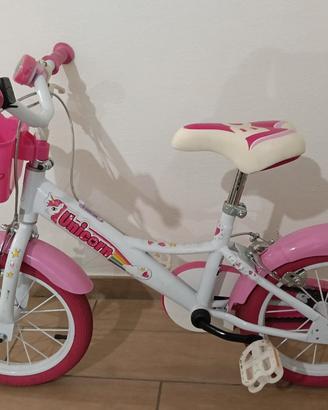 bicicletta bimba 14" unicorn