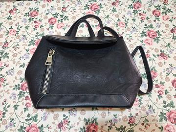 Borsa a mano nera – stile satchel elegante