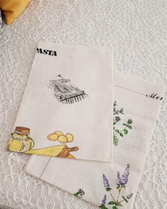 Coppia strofinacci  Telene Casa in puro lino.