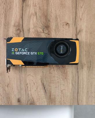 scheda video ZOTAC NVIDIA GeForce GTX 670 4GB GDDR