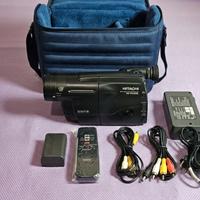 videocamera vintage hitachi 8mm full set + borsa e
