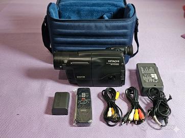 videocamera vintage hitachi 8mm full set + borsa e